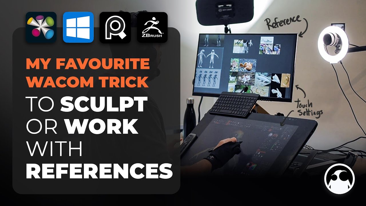 My favourite Wacom trick for sculpting with references