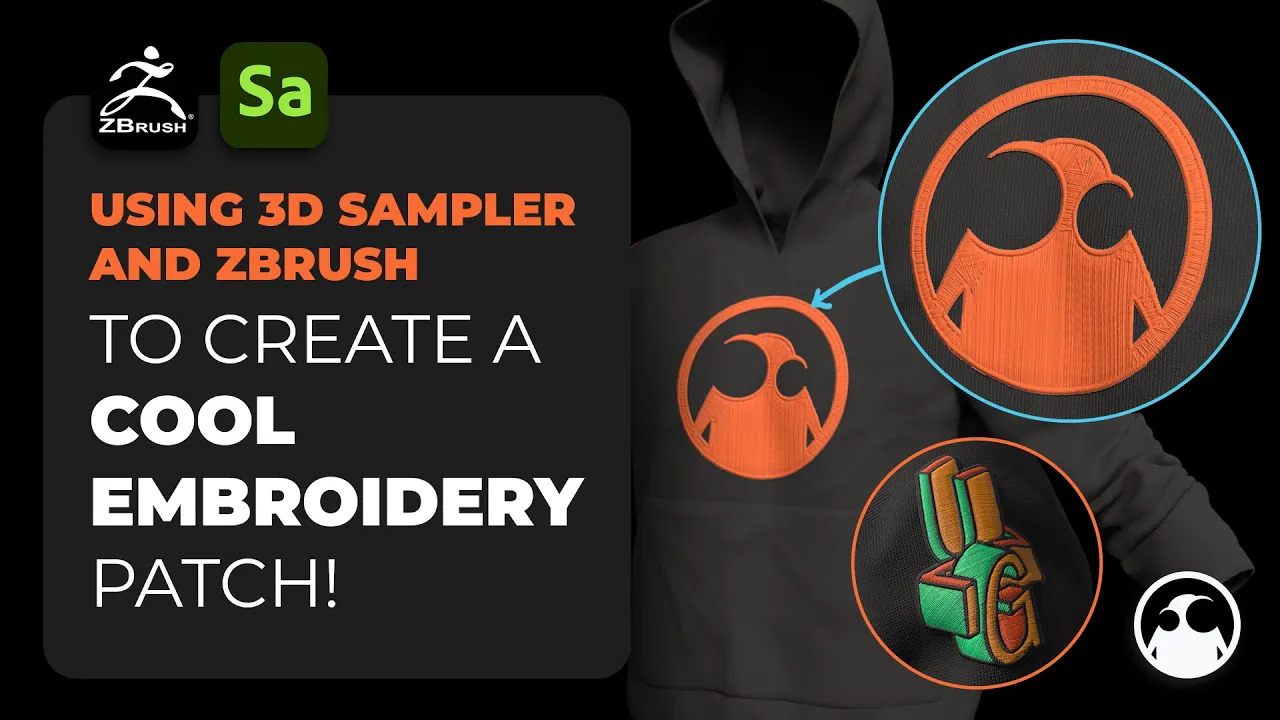Using 3D Sampler and ZBrush: To create cool Embroidery Patches