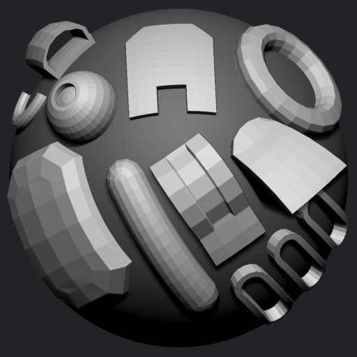 Simple 42 HardSurface projection Meshes