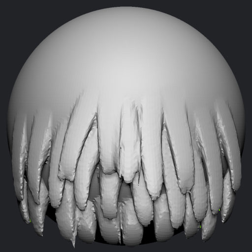 Flat pointy Chunks