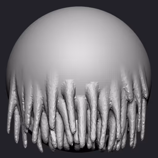 Thin long spikes