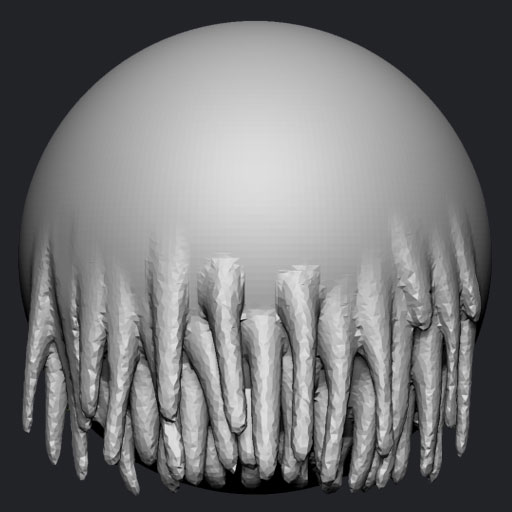 Thin long spikes