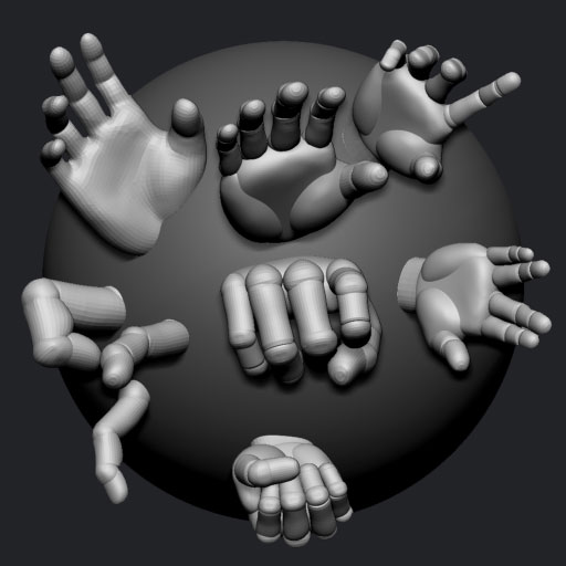 Stylised Hand Parts
