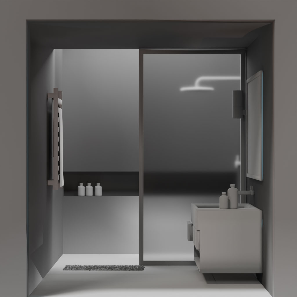 Simple Bathroom Scene