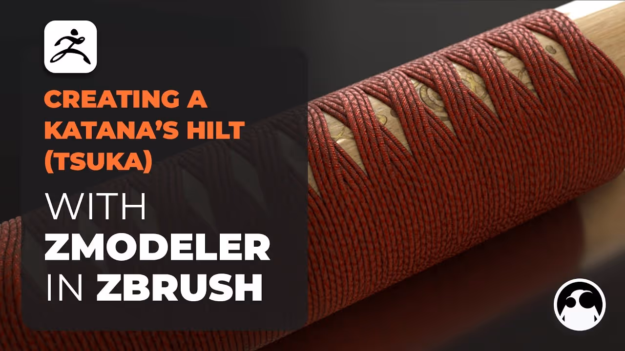 Creating the Handle of a Katana’s hilt (Tsuka) with ZModeler in ZBrush