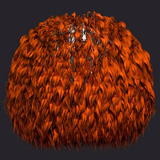 Cartoony Orange Hair
