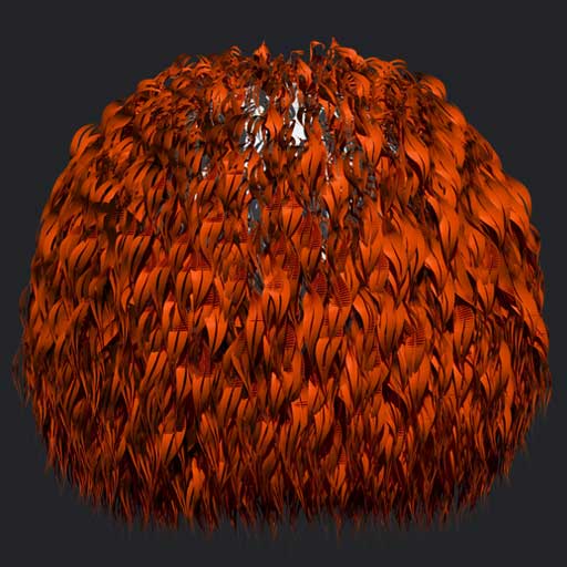 Cartoony Orange Hair