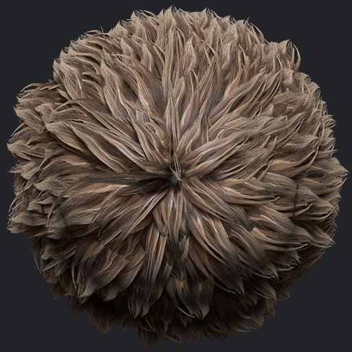 Low-poly Creature fur