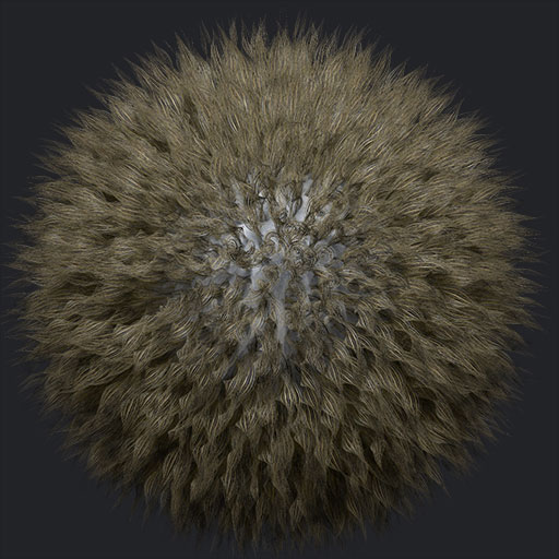 Simple fur coat