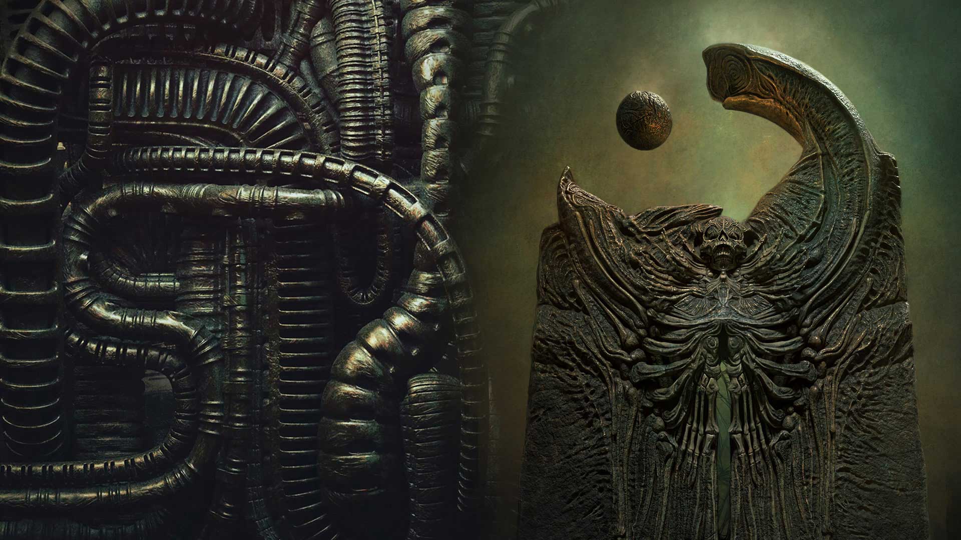 Giger & Beksiński inspired pack