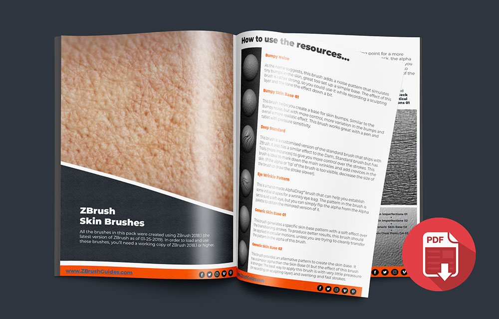ZBrush SKIN Brushes Pack