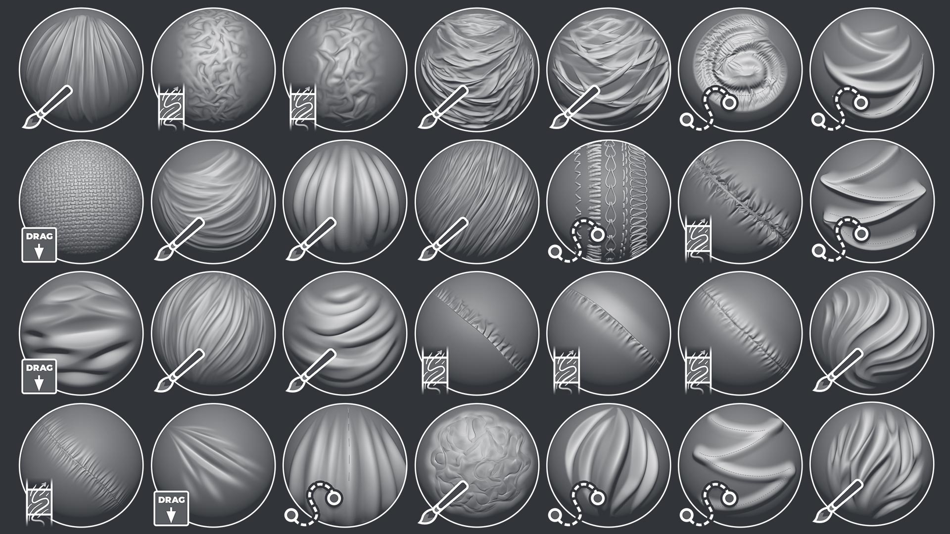 Cloth and Drapery Brushes Pack