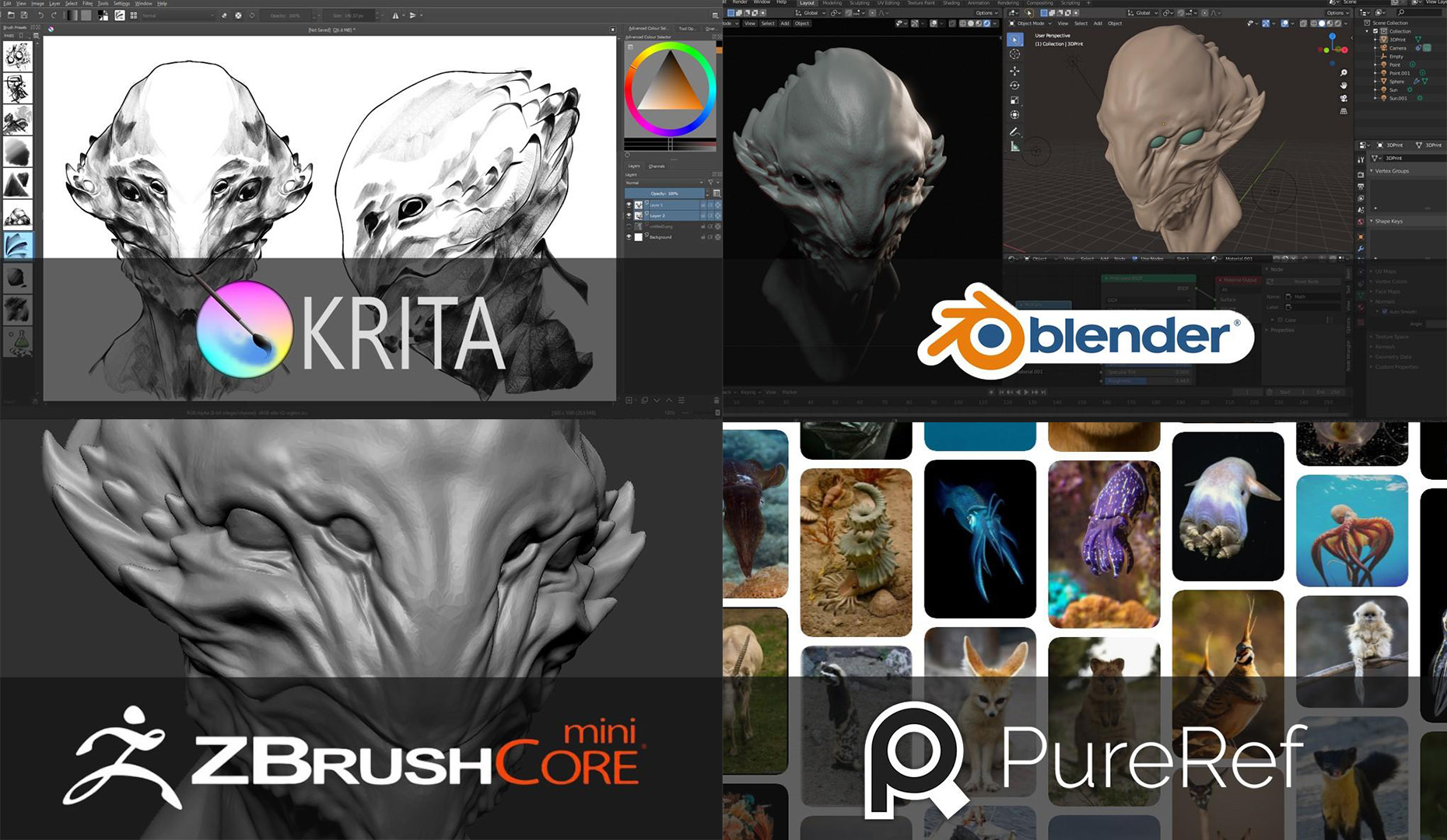 ZBrushCore Mini Creature Workshop