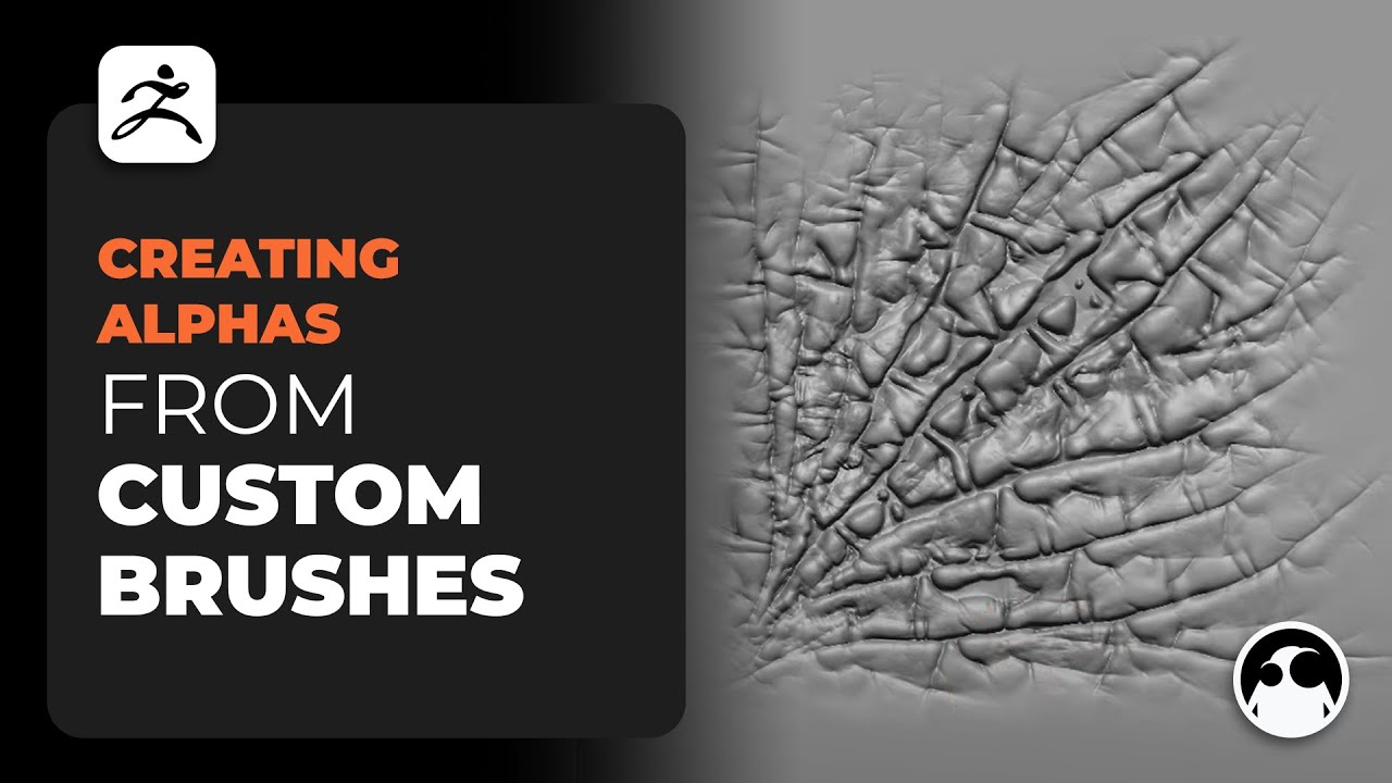 ZBrush Custom Alphas from Custom Brushes