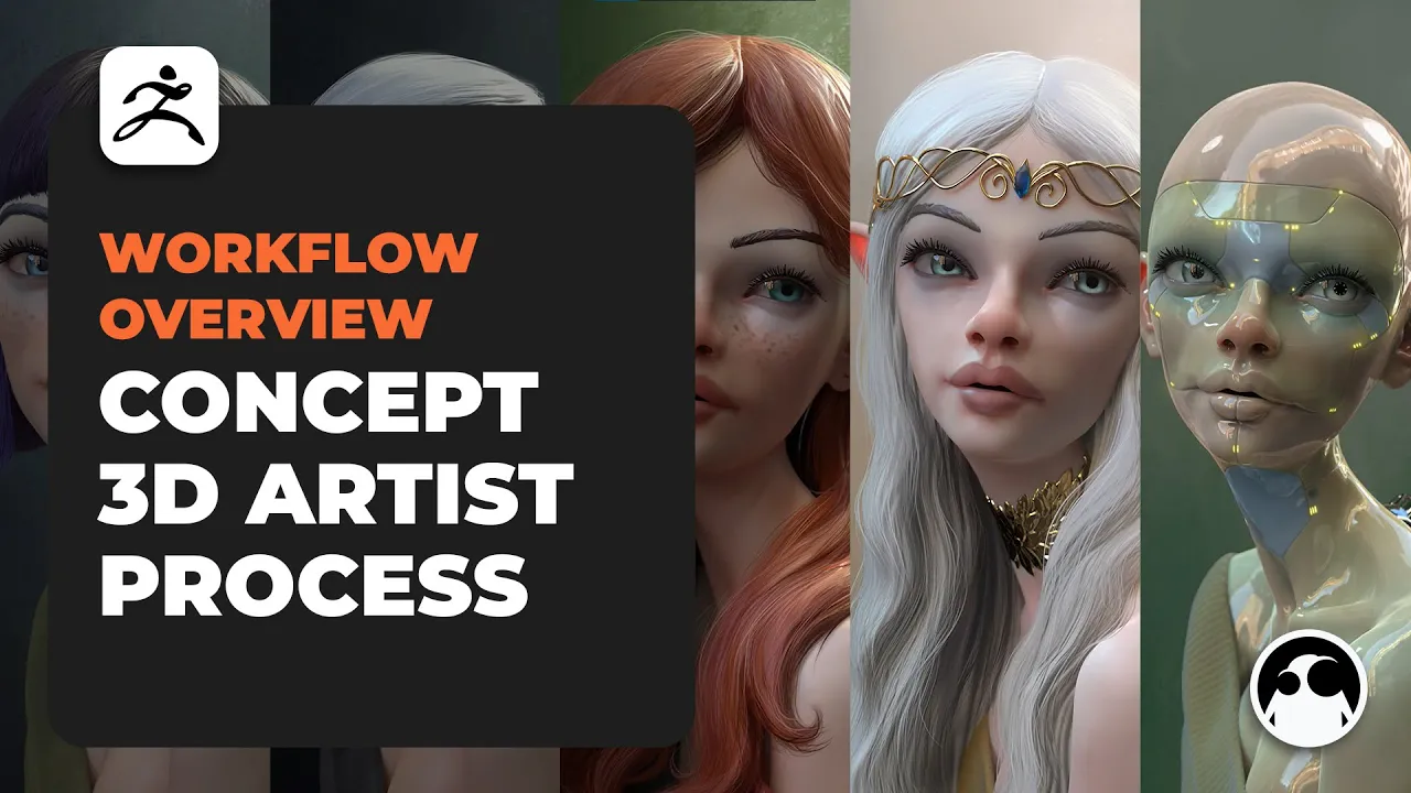 3D Concept Art workflow overview