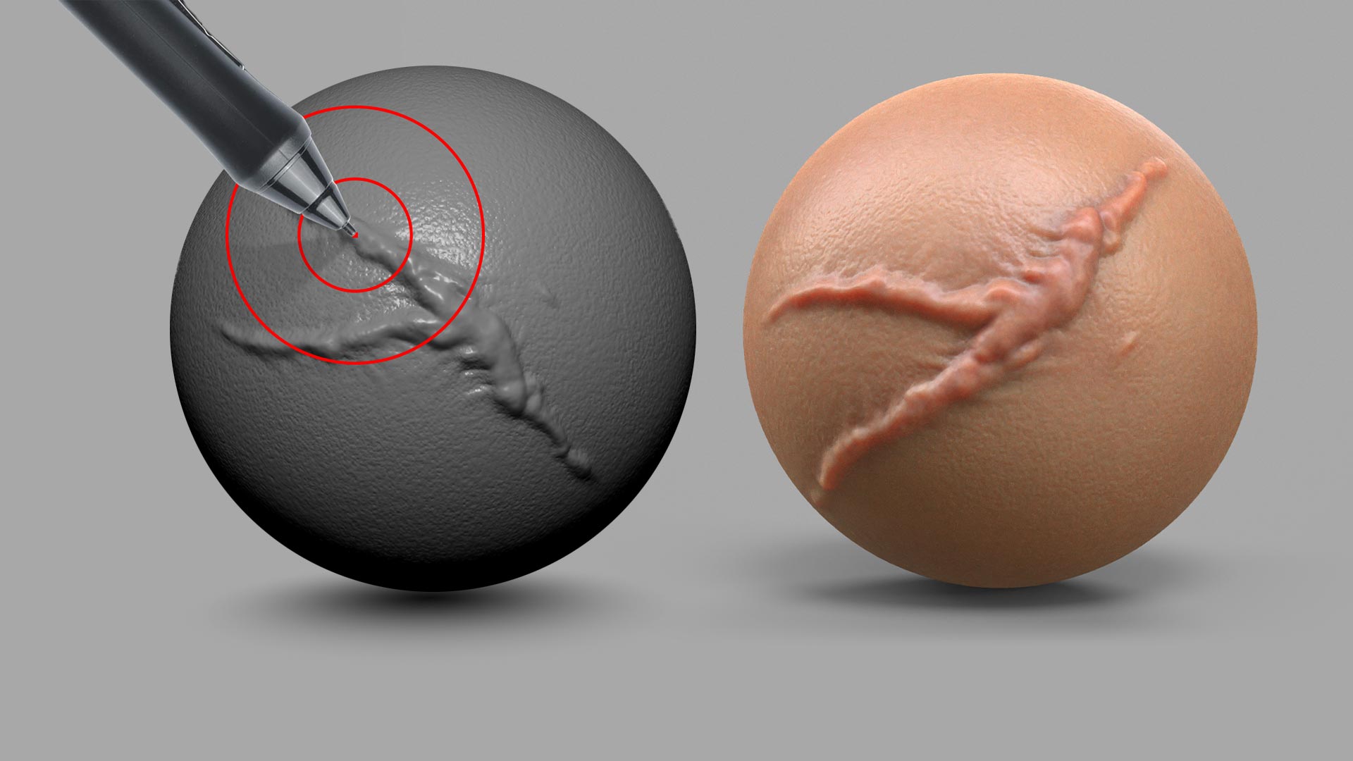 Let's Make a Custom SCAR BURSH in ZBrush