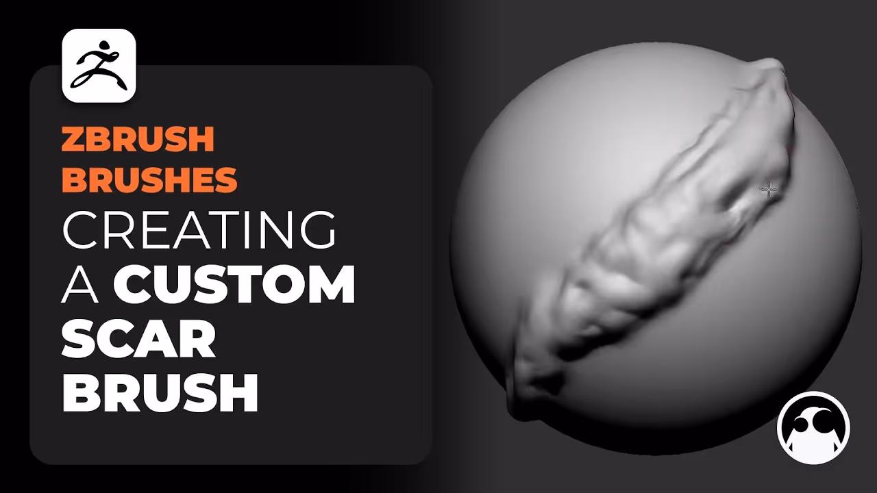 Let's Make a Custom SCAR BURSH in ZBrush