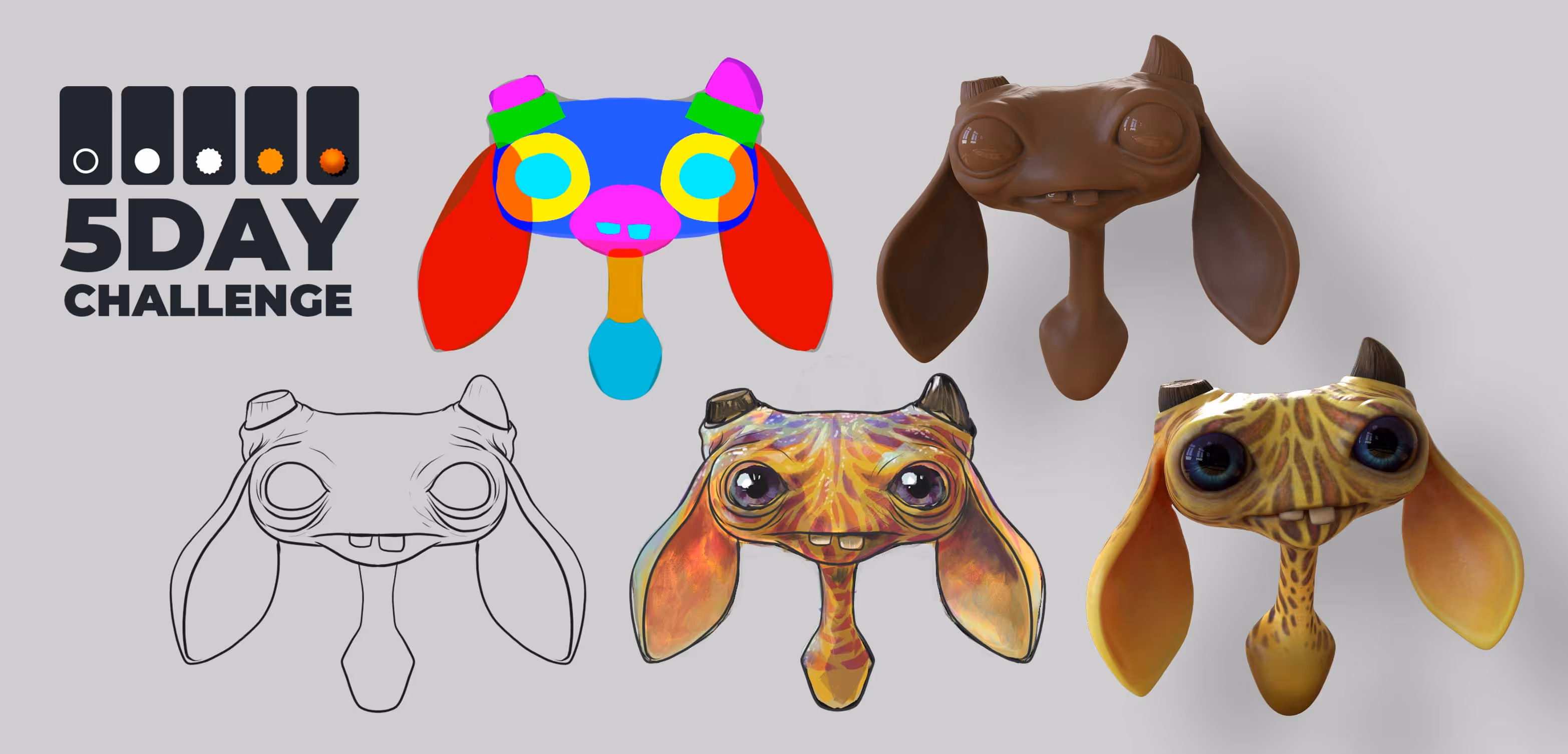 The ZBrush 5-day sculpting challenge