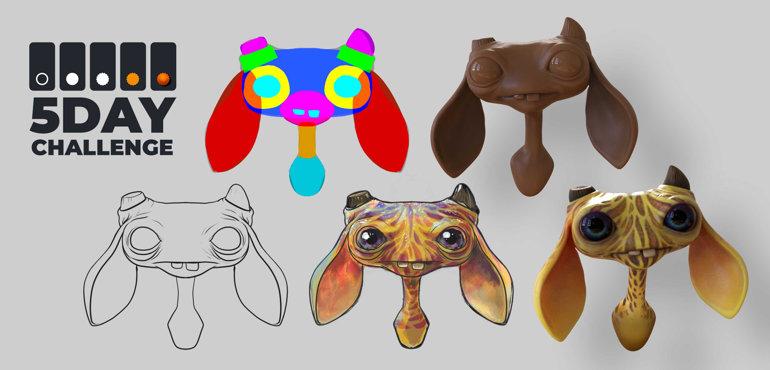The ZBrush 5-day sculpting challenge
