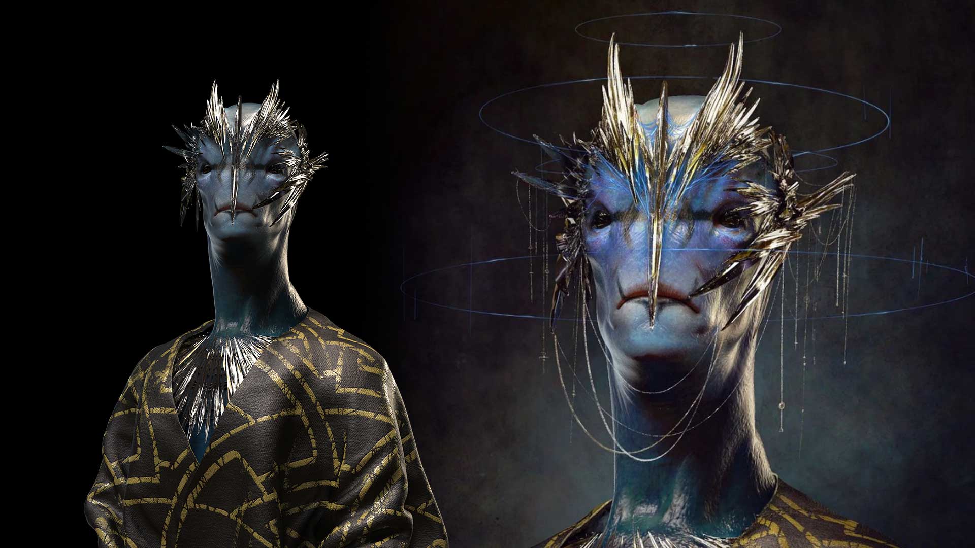 Alien Concept Sculpture