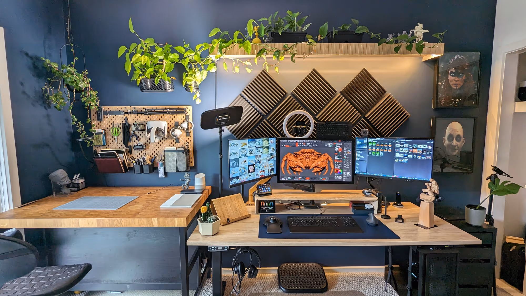Transforming a spare Room into a cozy Studio Office for Digital Artists