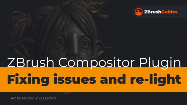 ZBrush Compositor Fixing issues and re-lighting technique