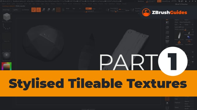 Stylised Tileable Textures in ZBrush