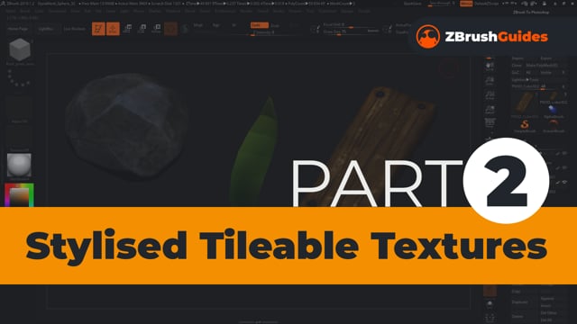 Stylised Tileable Textures in ZBrush