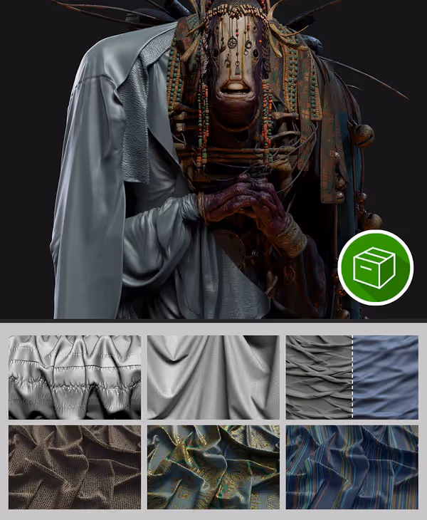 Cloth and Drapery Brushes Pack