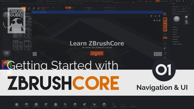 Getting Started With ZBrushCore