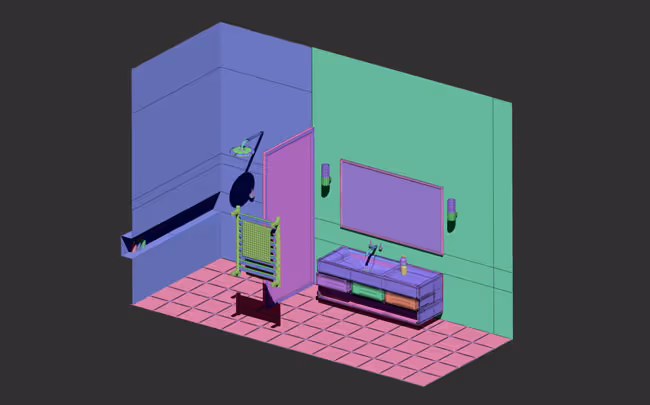 Scene and IMM brush with parts