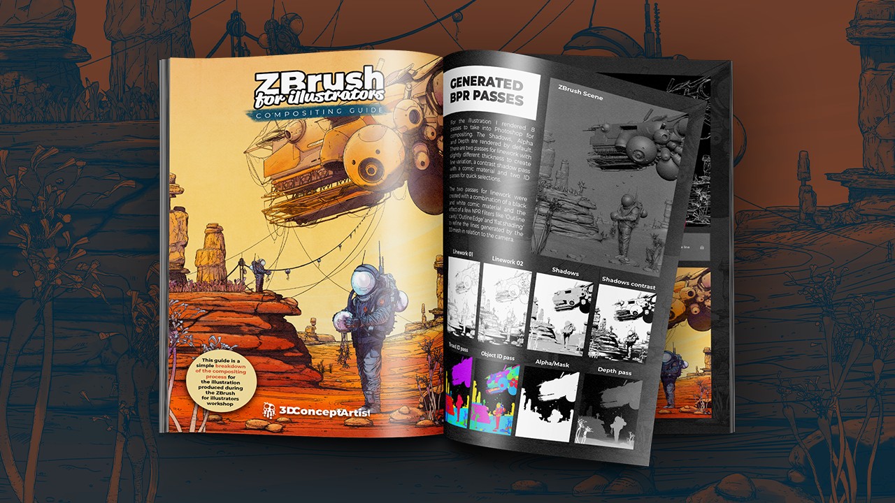 Comic Style Illustration Compositing Guide