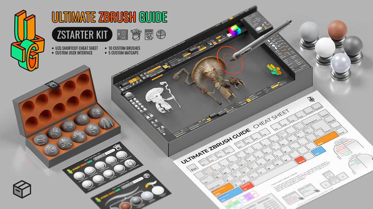 The UZG starter kit for ZBrush beginners