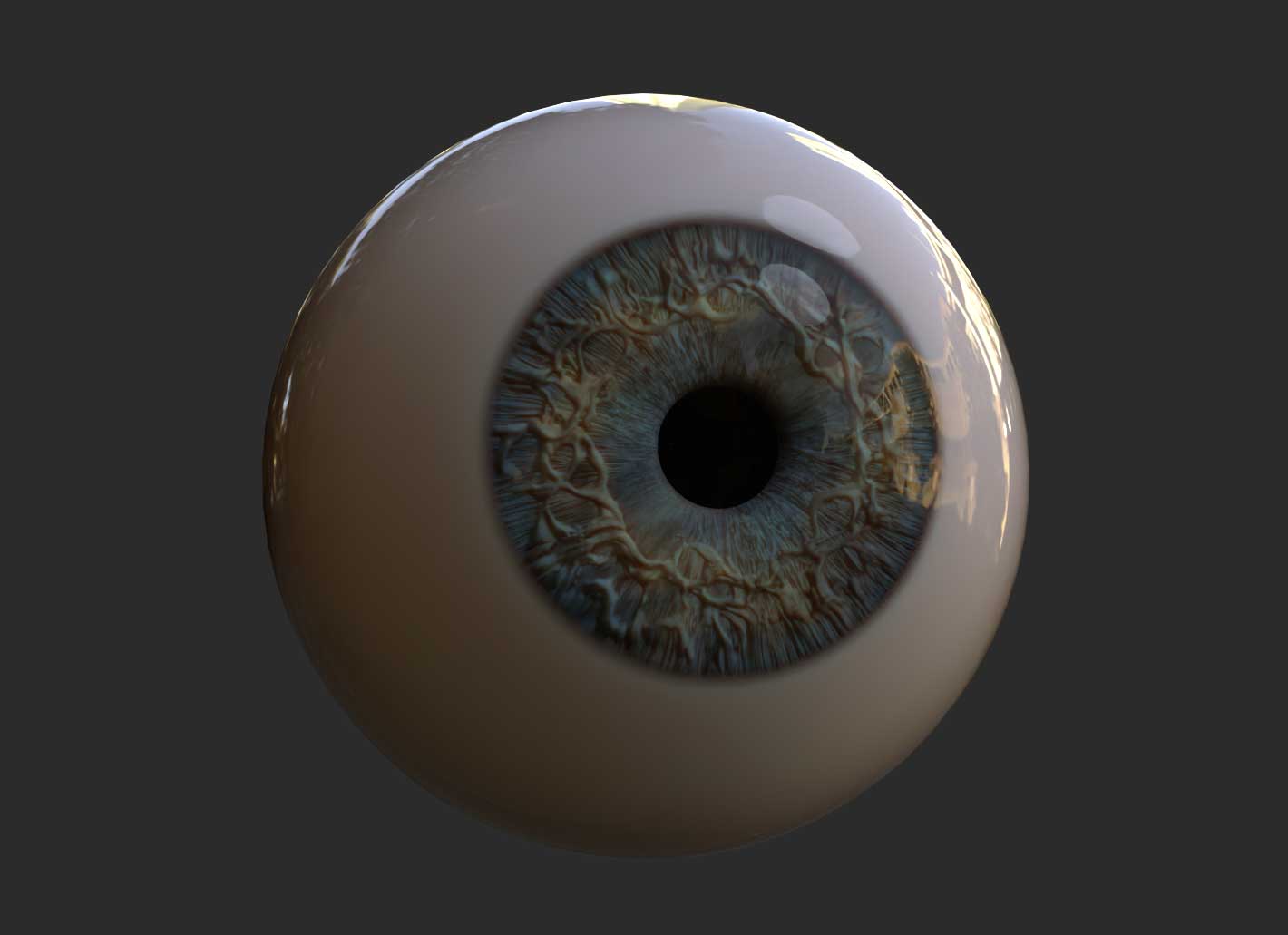 Creating an eye with FiberMesh tip