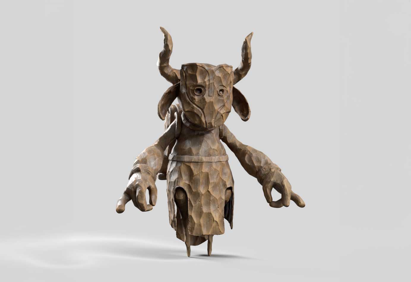Carved wooden toy