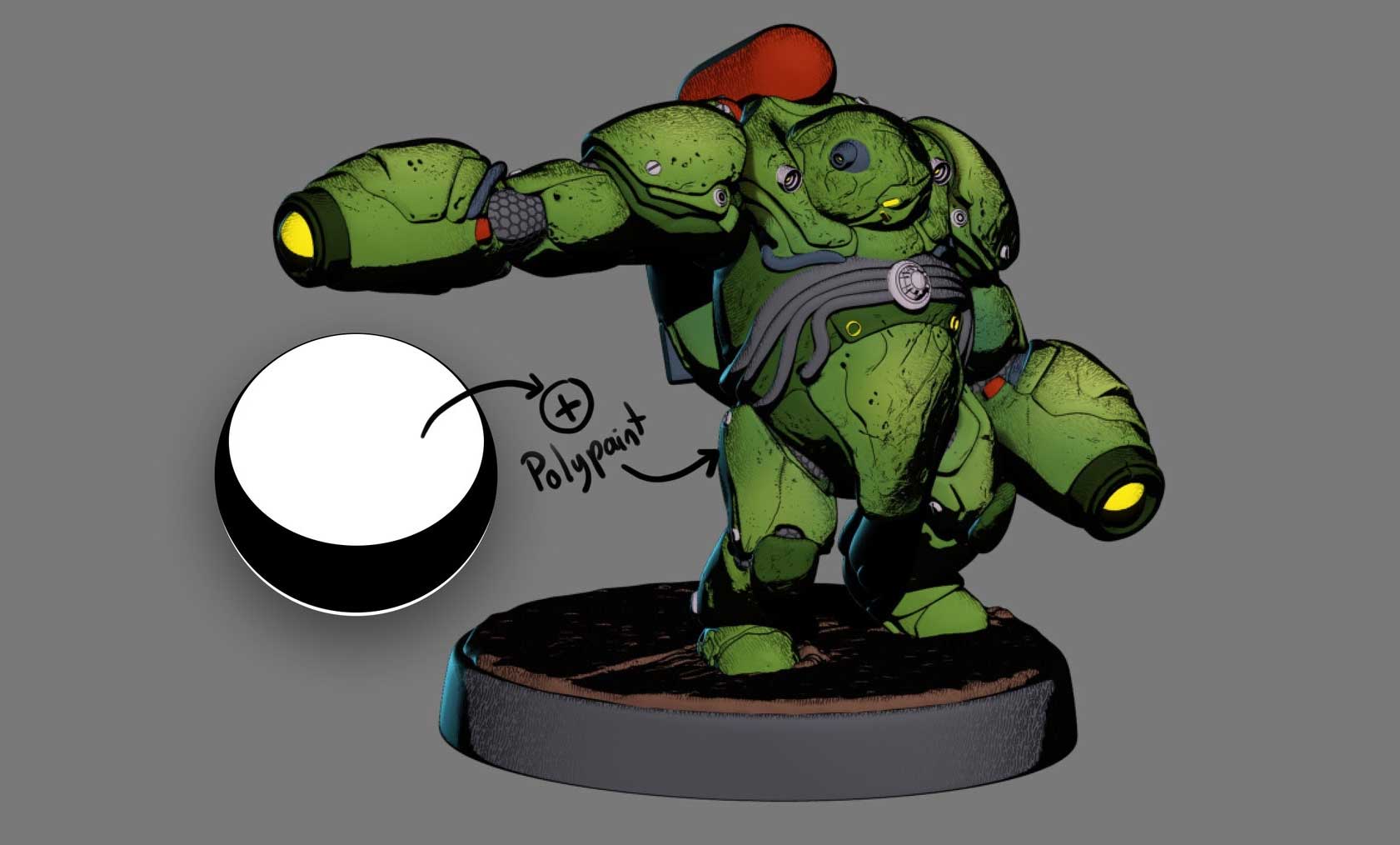 SuperComic ZBrush material