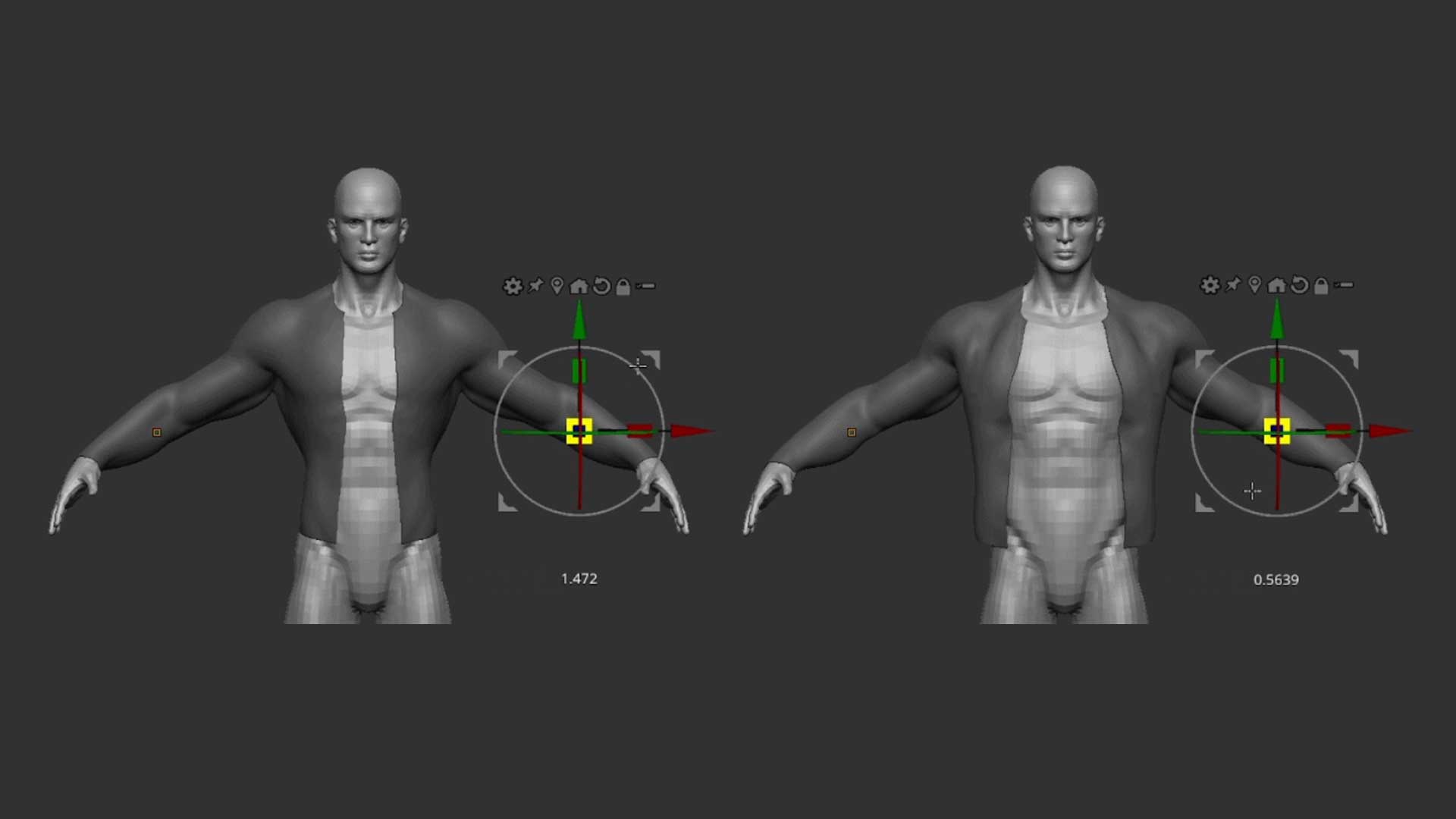 ZBrush clothes with 'soft selection'
