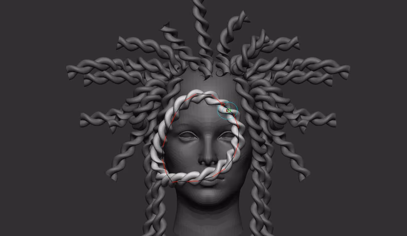 Grooming custom curve brushes