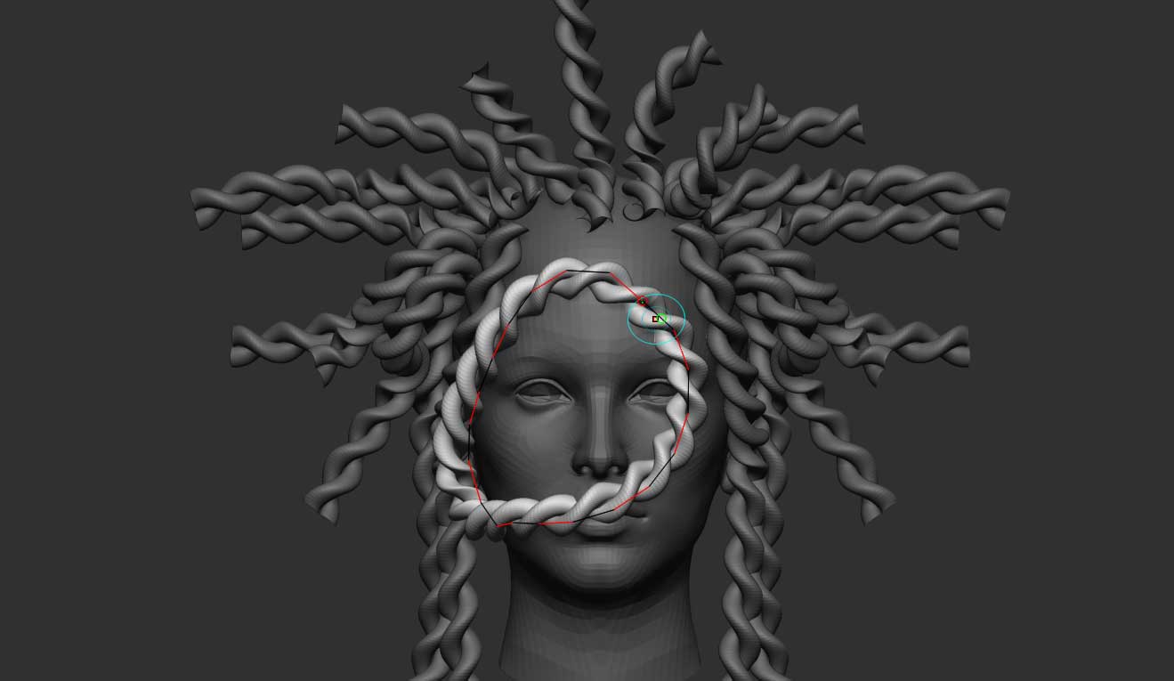 Grooming custom curve brushes