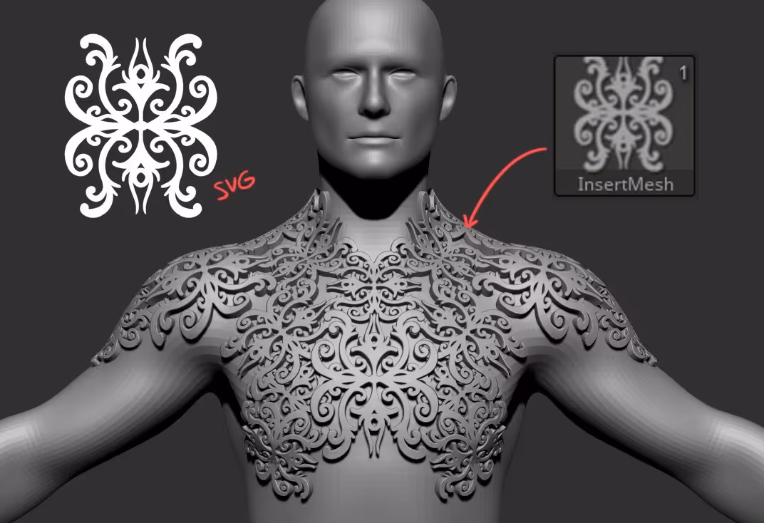 Creating meshes from SVG files and projection!
