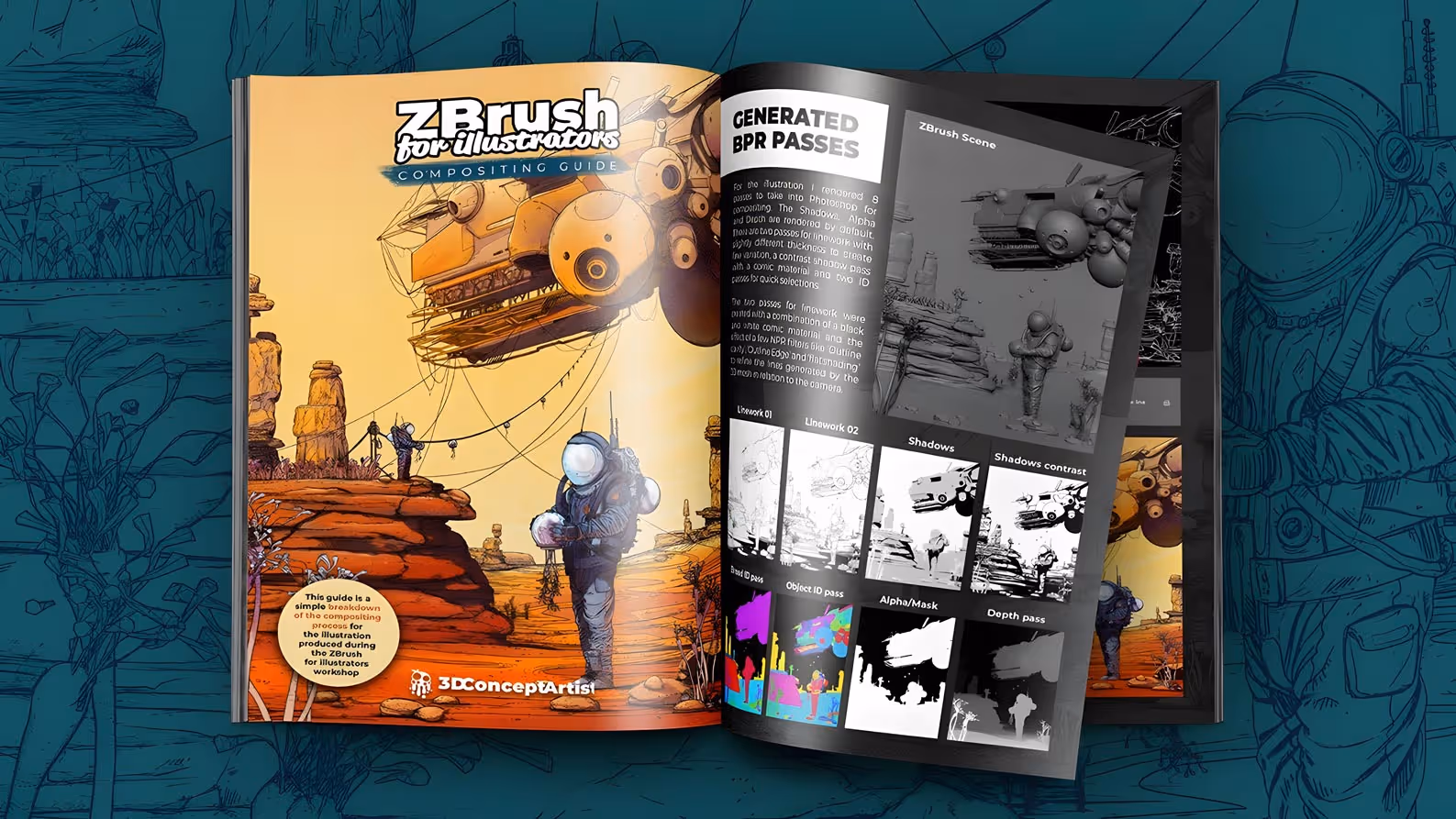 Comic Style Illustration Compositing Guide