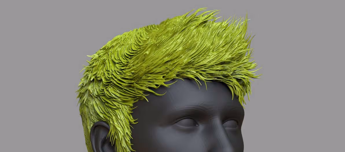 Sculpting the base of the hair