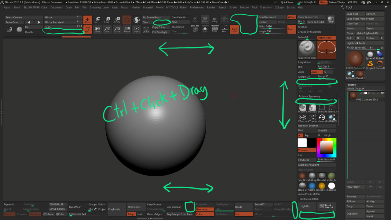 ZBrush UI Tips and Tricks