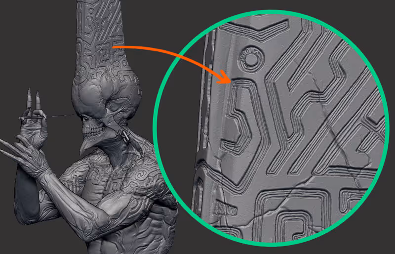 Selection and masking technique for patterns