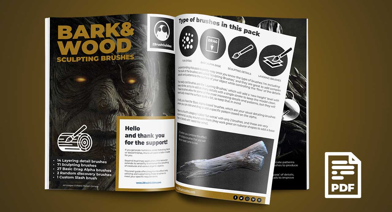 Bark & Wood Brushes Pack