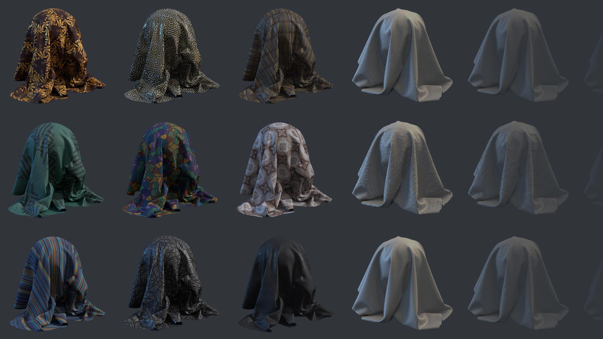 Cloth and Drapery Brushes Pack