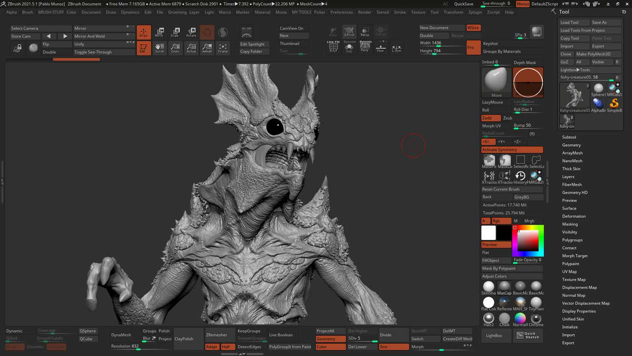 Creature Texture and Skin Brushes Pack