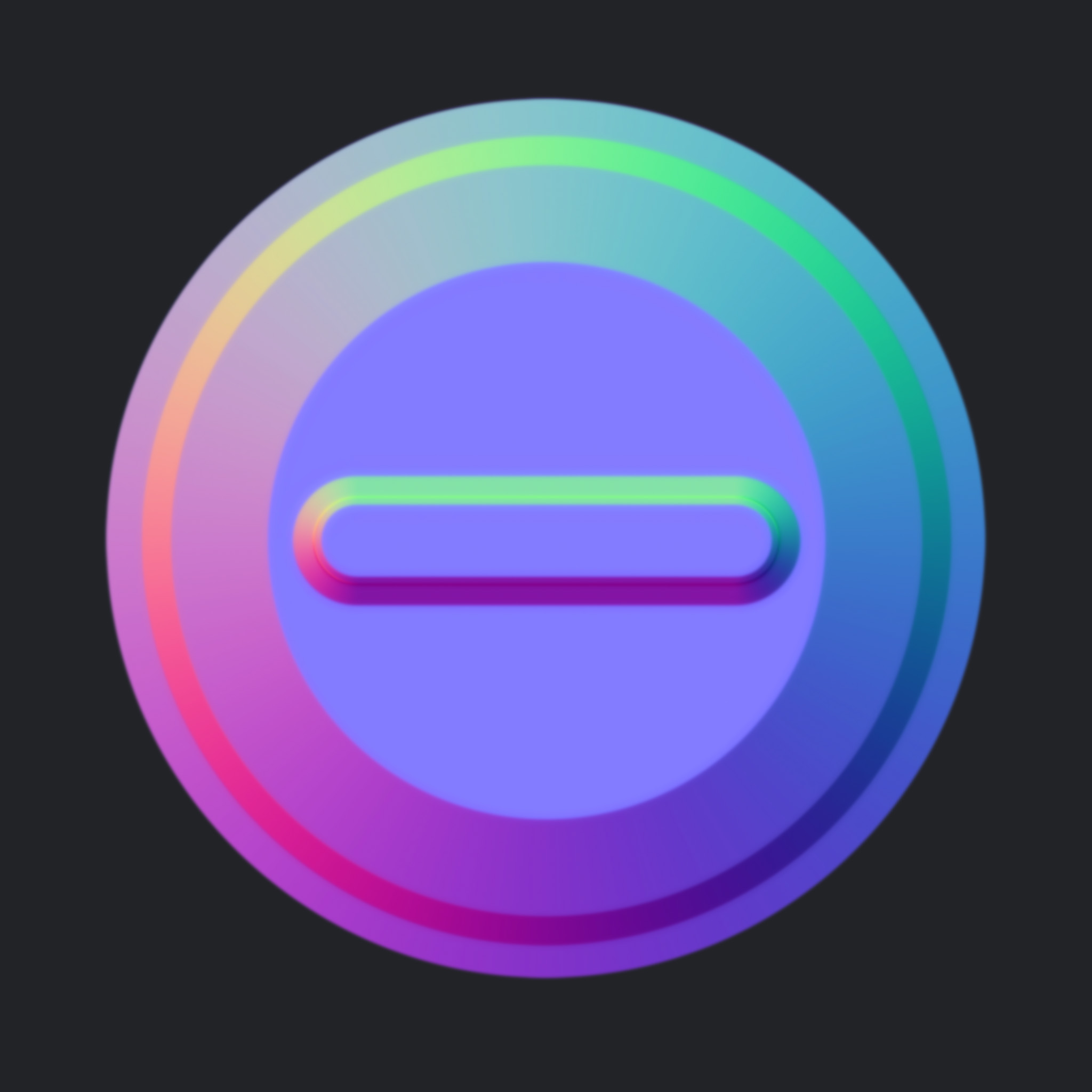 Indented Disc Button