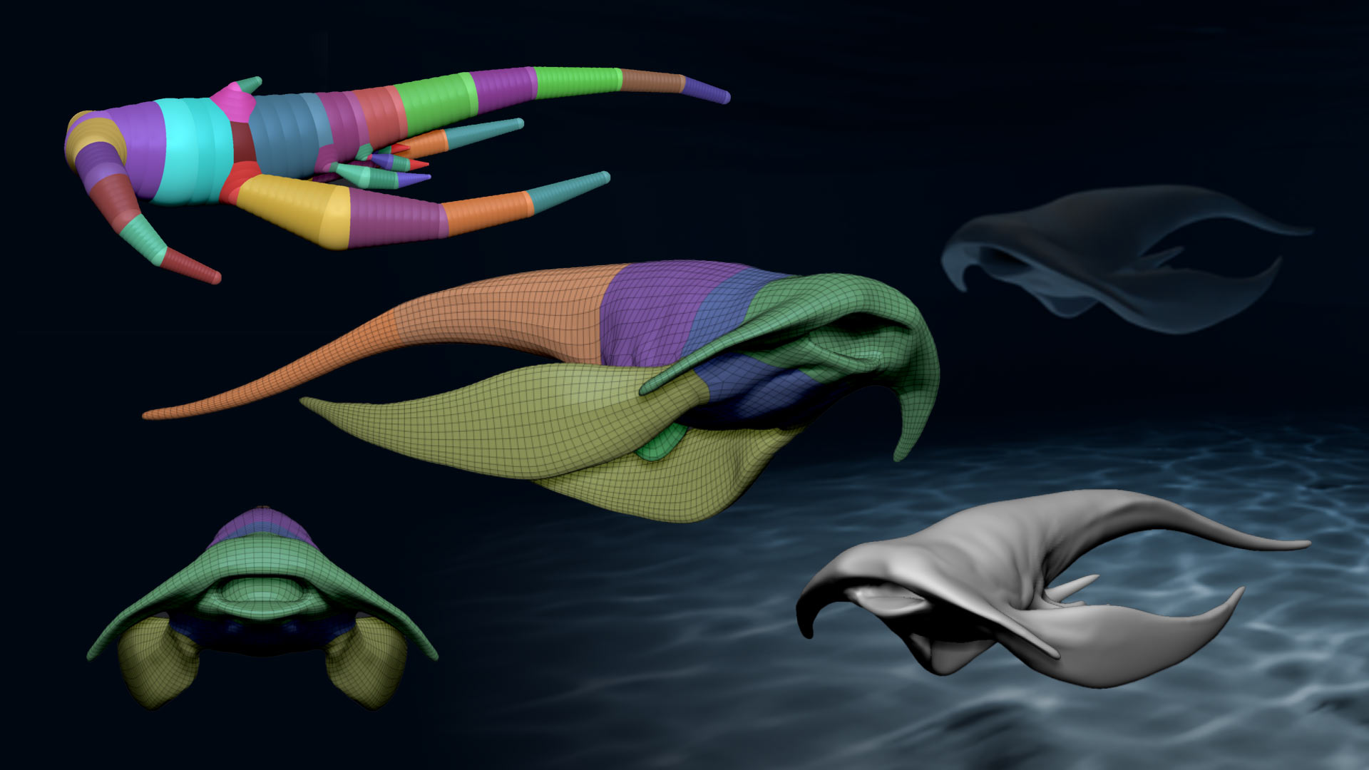 Creature of the Deep – ZSphere Blockout in ZBrush