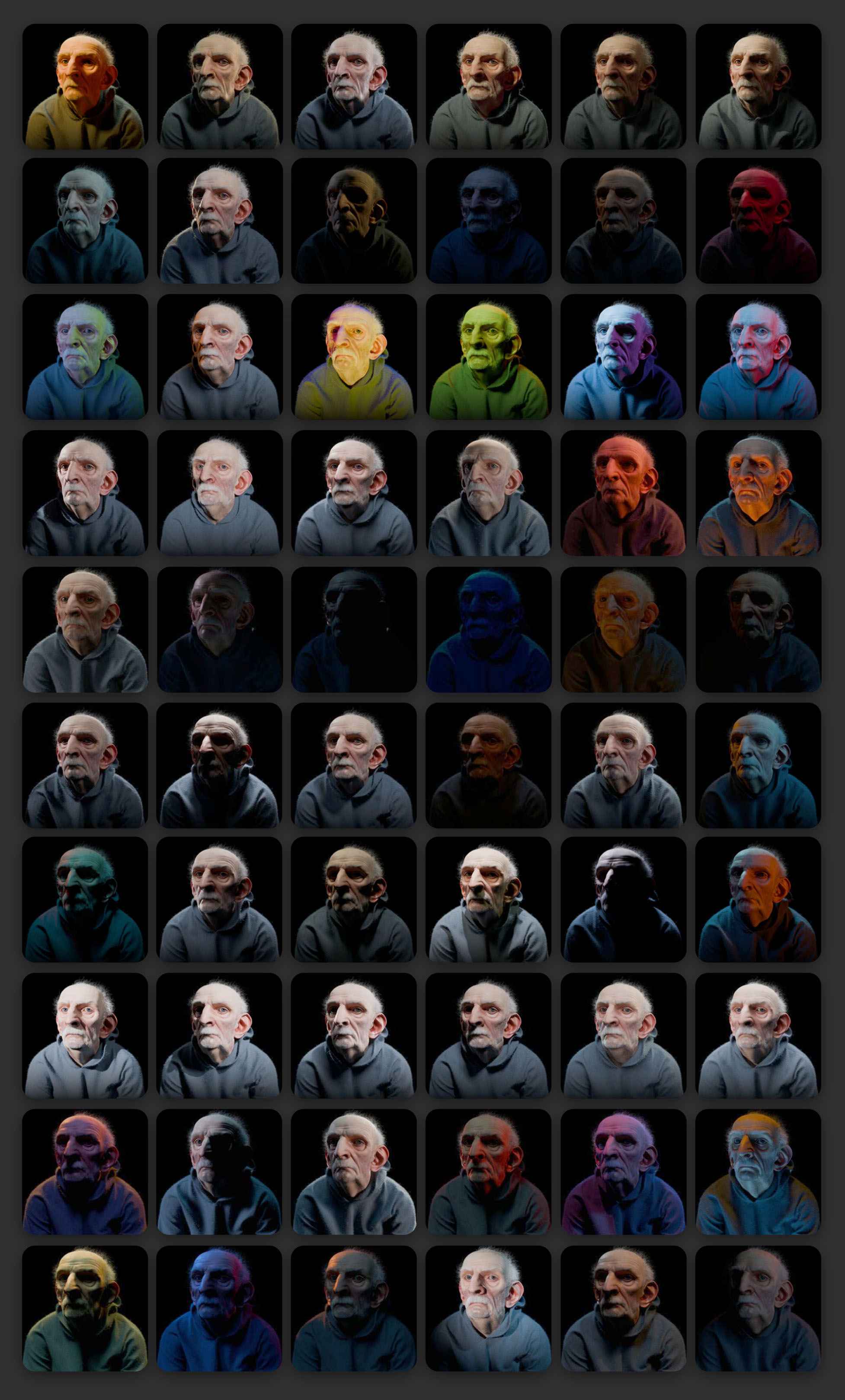 CharLumi Character Lighting Scenes